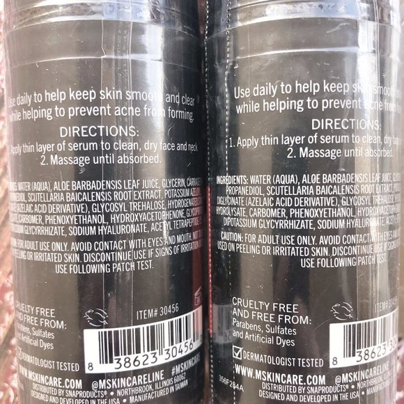 M Skin Care Acne Control Serum Men's Beauty 2Pk - Picture 5 of 6